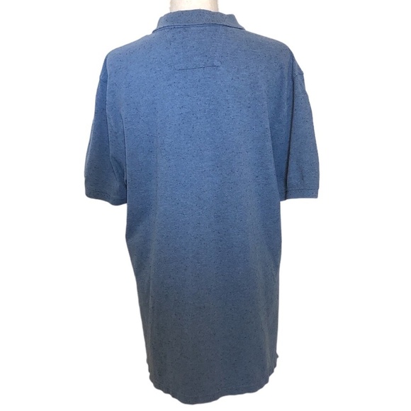 BANANA REPUBLIC Polo Shirt Men's Size Large Blue Standard Fit Elephant Logo - Picture 2 of 8
